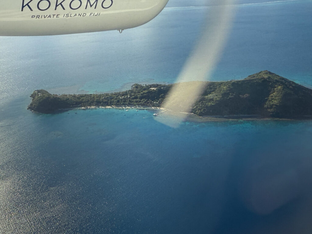 Kokomo Private Island from the air