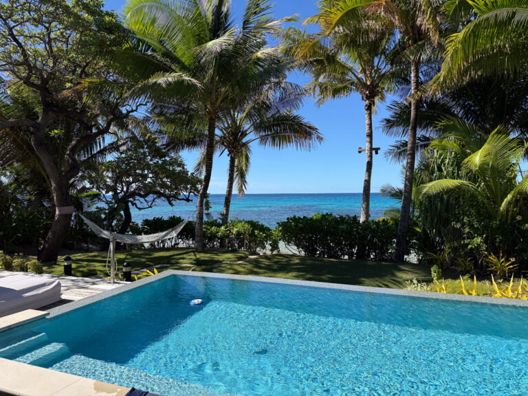 The pool with the water beyond