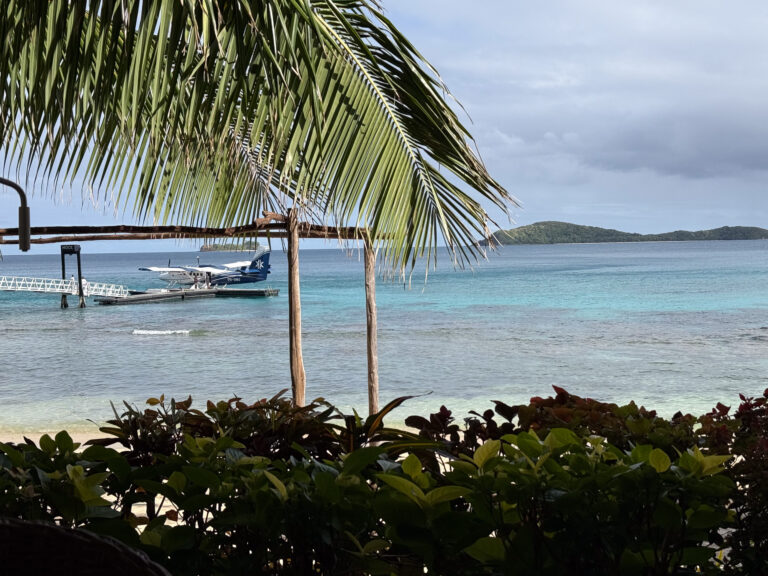 The lagoon from the shore
