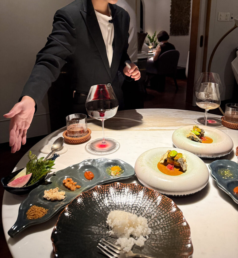 The plate set down in front of the guest