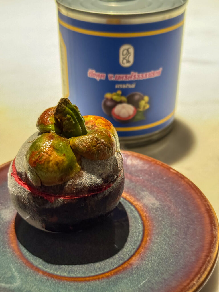 A course served beside the tin it references